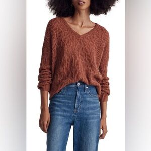 Madewell Alna V-Neck Sweater Size Medium